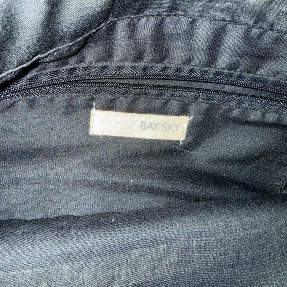 Striped Black and White Tote Bag - Picture 3 of 3